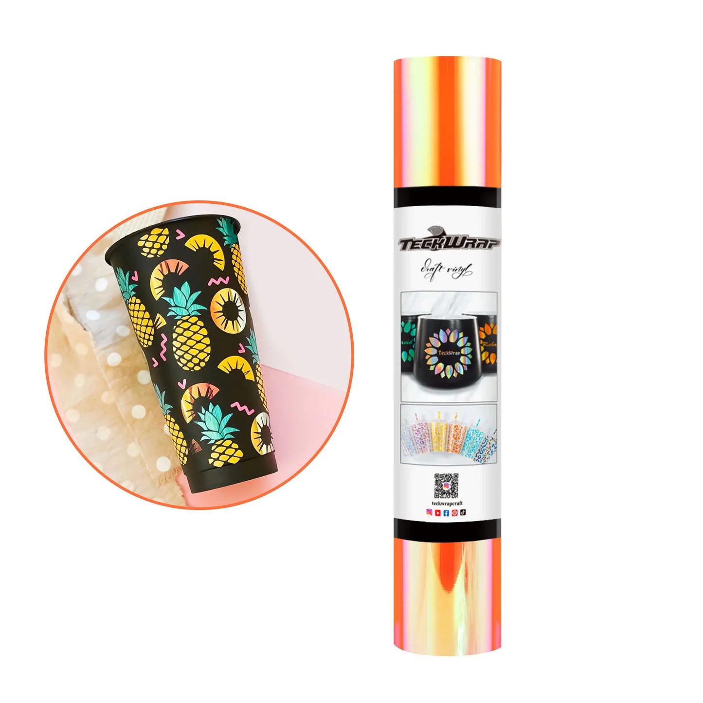TeckWrap Holographic Opal Adhesive Vinyl Roll - 12" x 5ft