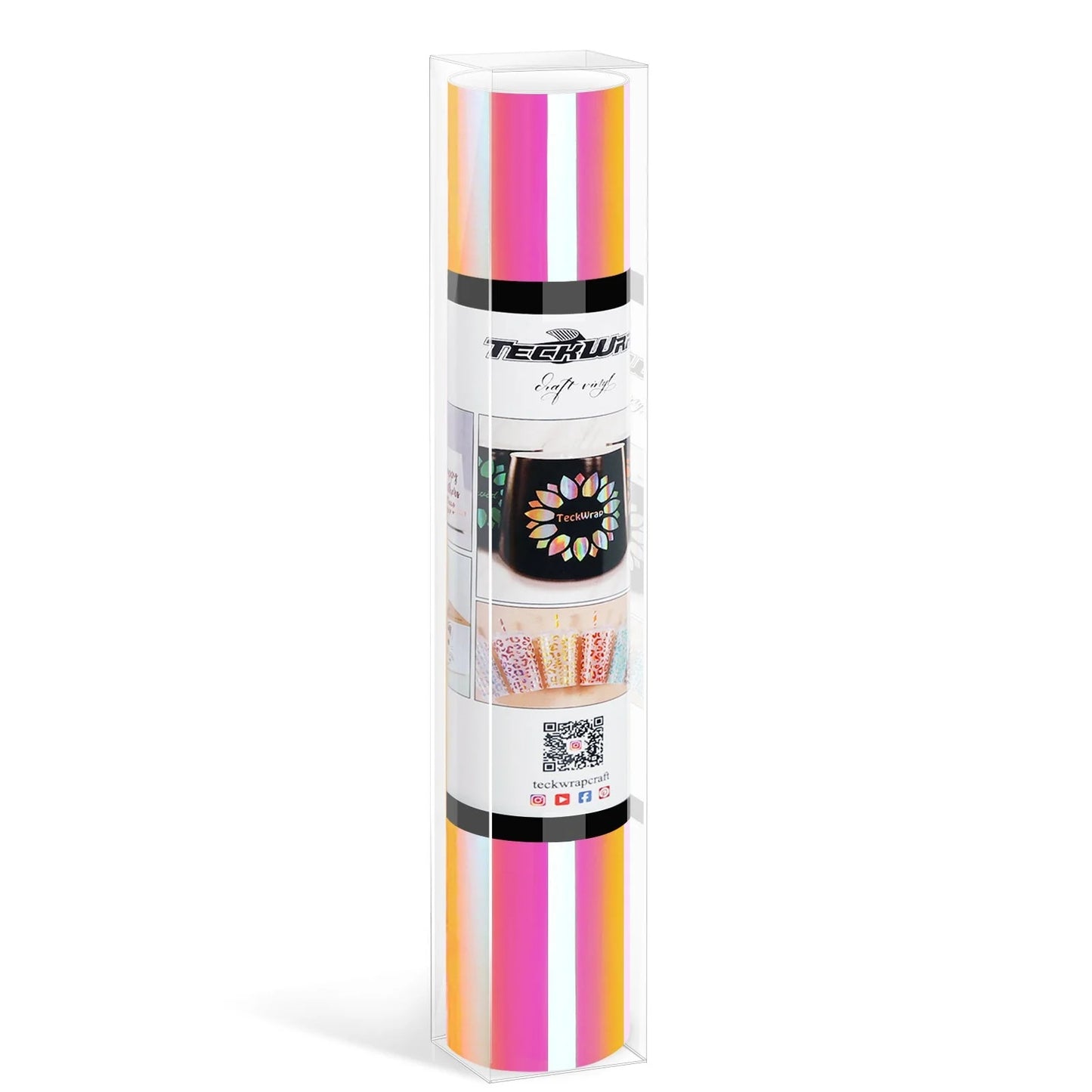 TeckWrap Holographic Chrome Adhesive Smart Vinyl Roll - 13" x 5ft