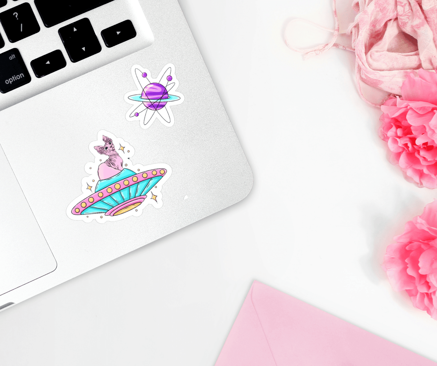 Cats In Space Sticker Sheet, Pastel Goth Sticker Pack, Anime Gift for Her