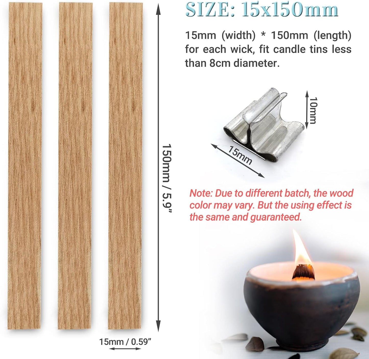 Wooden Candle Wicks