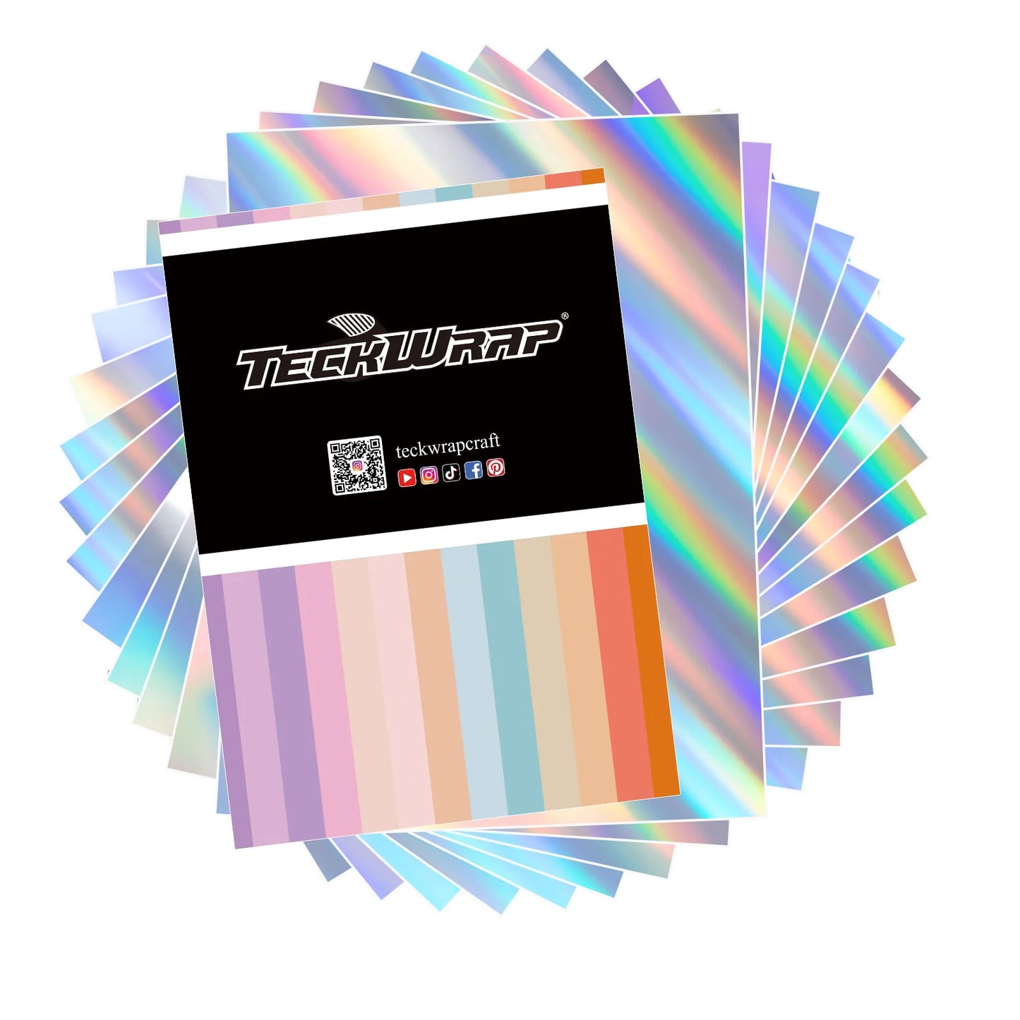 TeckWrap Holographic Inkjet Printable Vinyl Sticker Sheets