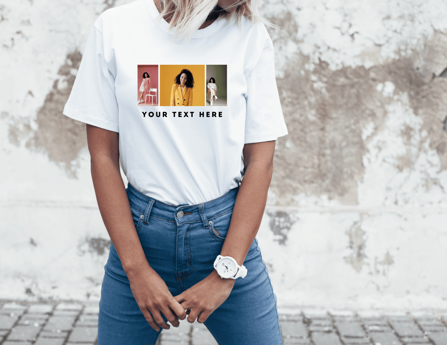 3 Photo Custom T-shirt | Personalized Shirt | Unique Personalized Gift | Design Your Own T-shirt