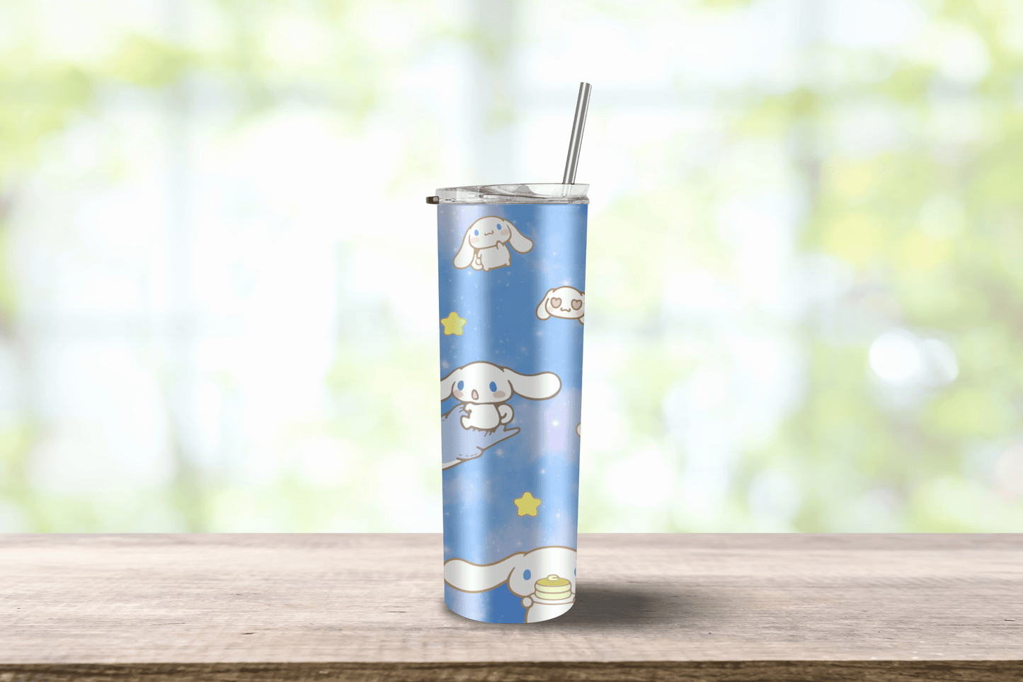 Anime Cinnamon Bunny, Tumbler 20oz Travel Mug, Kawaii Water Bottle, Travel Gift for her, him, Custom, Stainless Steel, Anime Tumbler