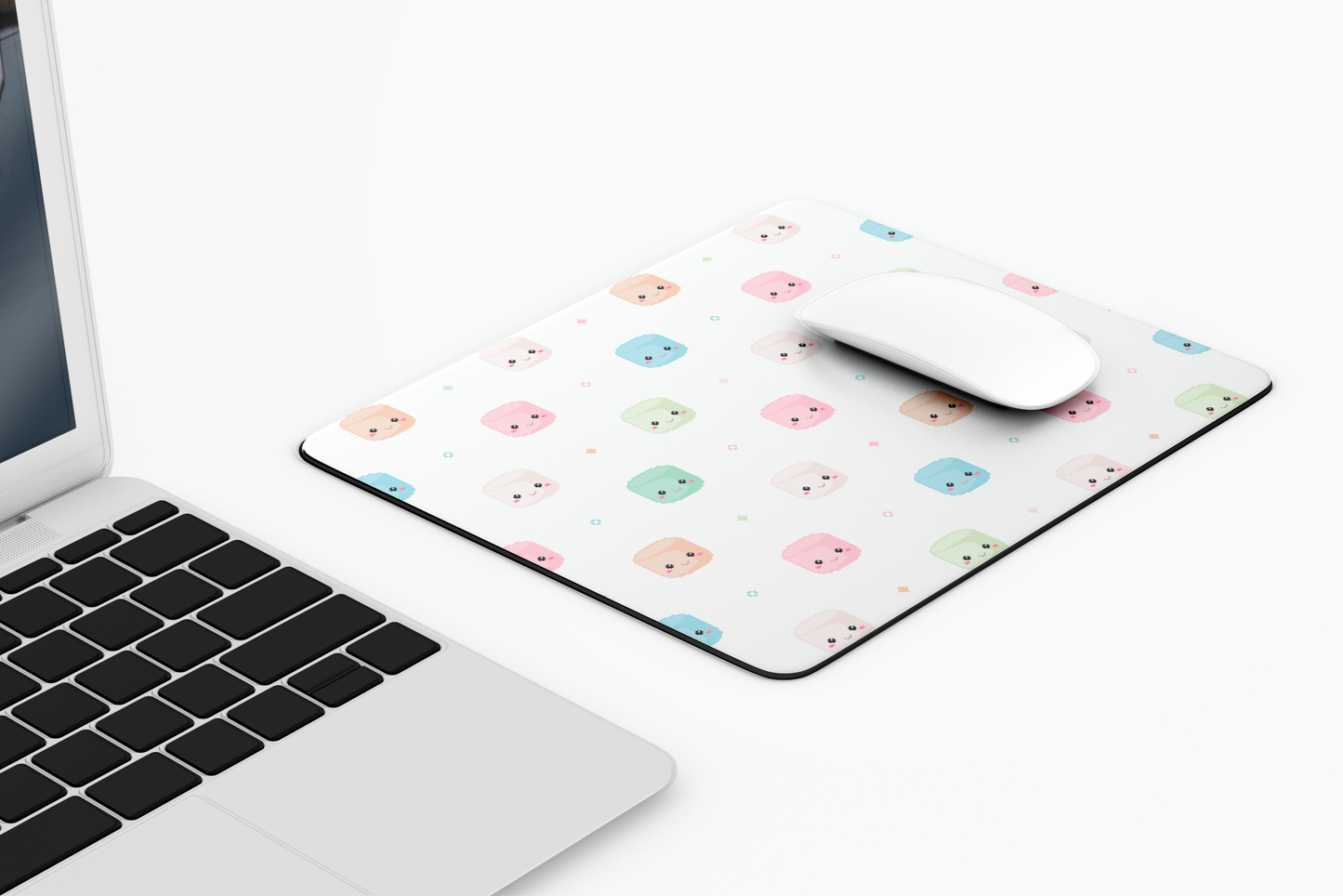 white mousepad