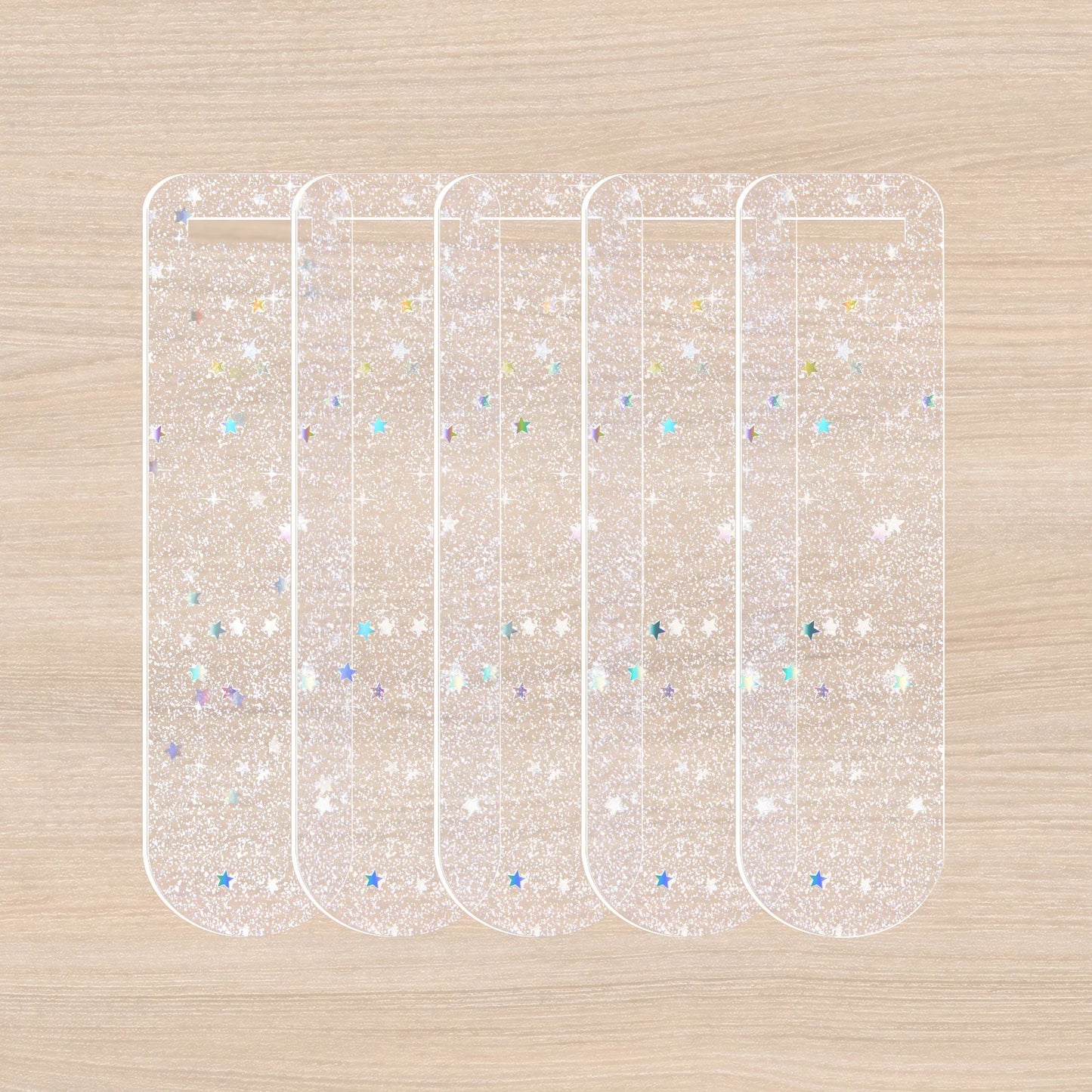 TeckWrap Acrylic Bookmark Blanks - 5 pcs Set