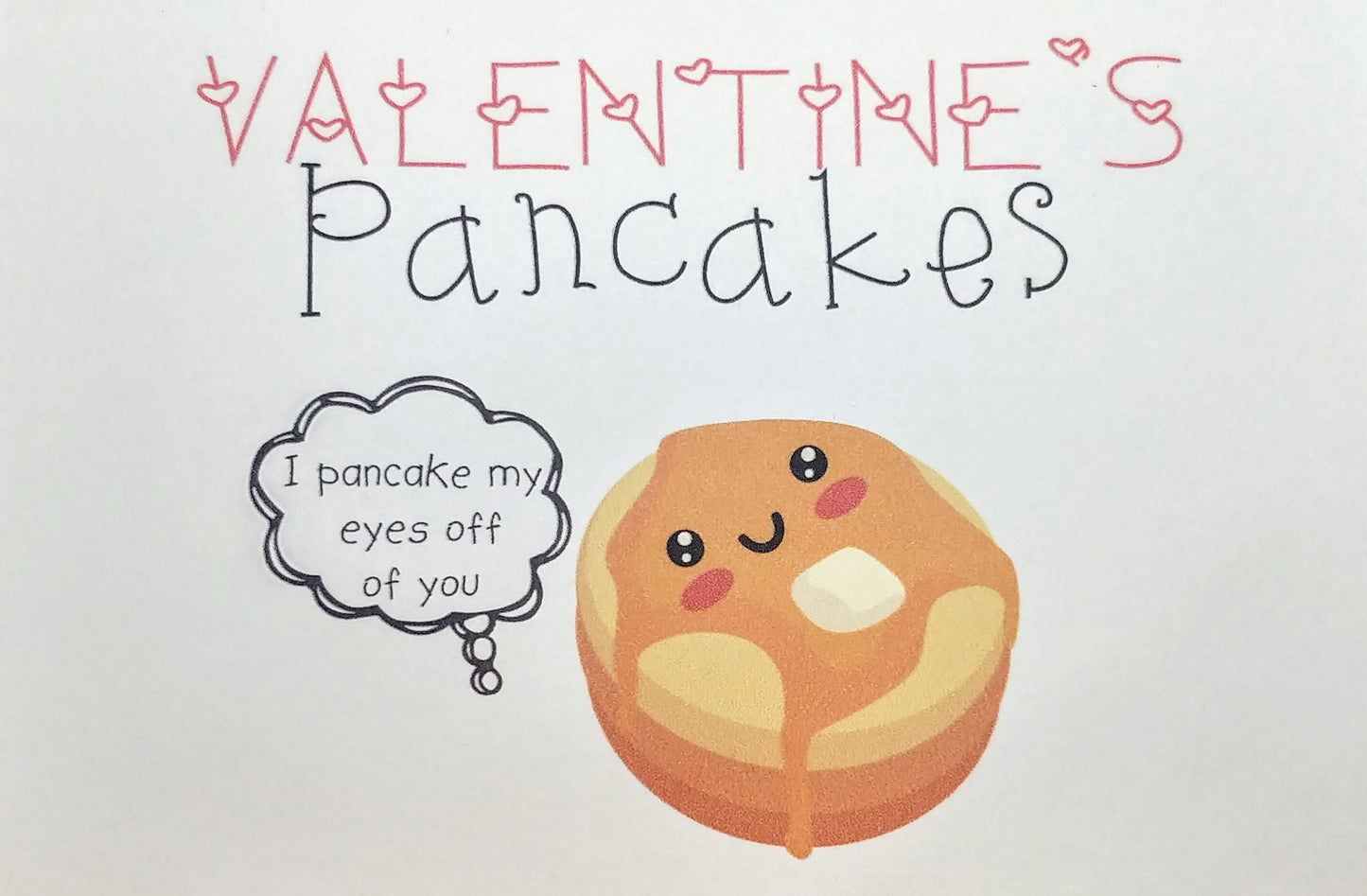 Sweet Valentine's Day Pancakes Card Couples Funny Gift | Cute Valentines Day Card
