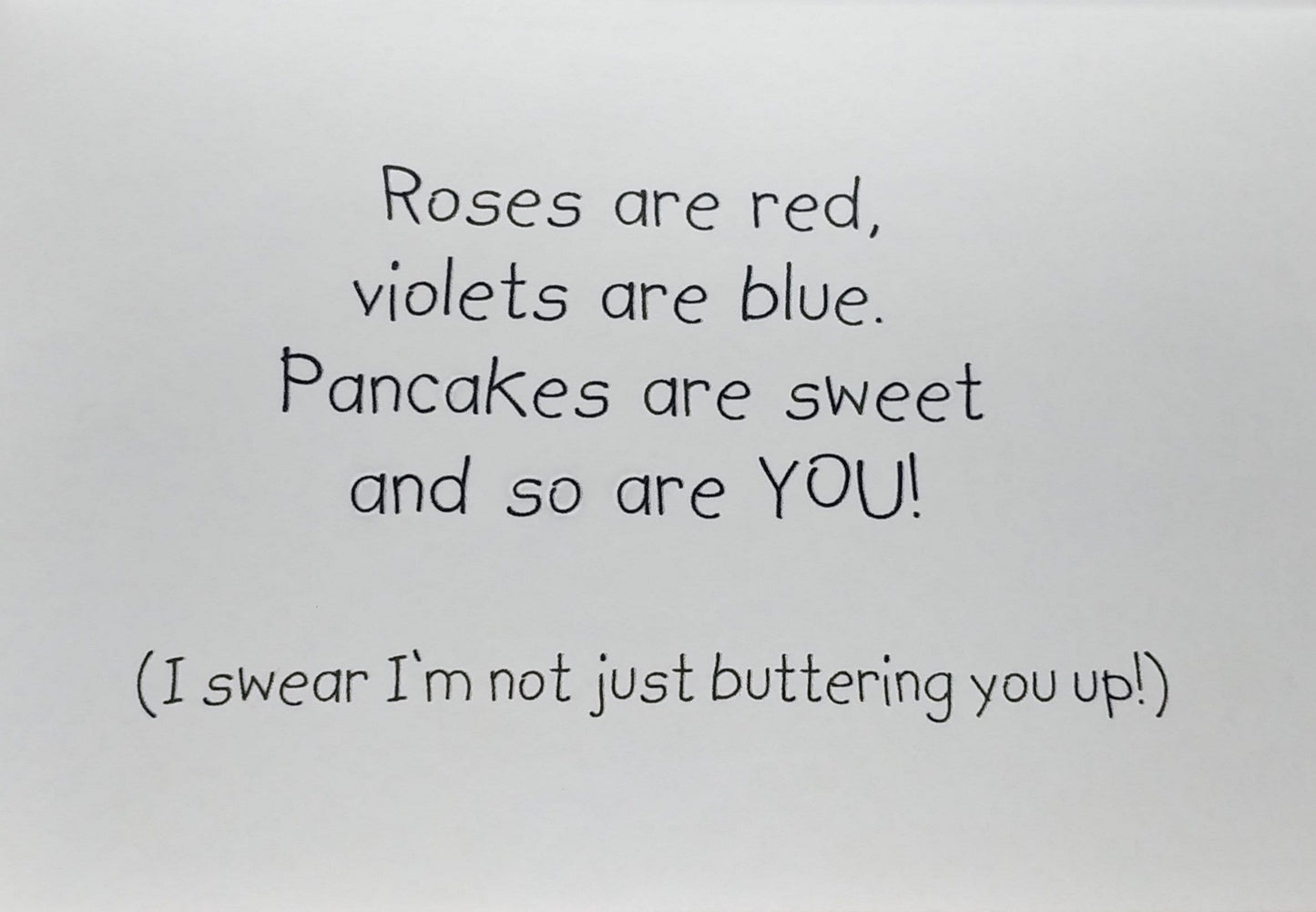 Sweet Valentine's Day Pancakes Card Couples Funny Gift | Cute Valentines Day Card