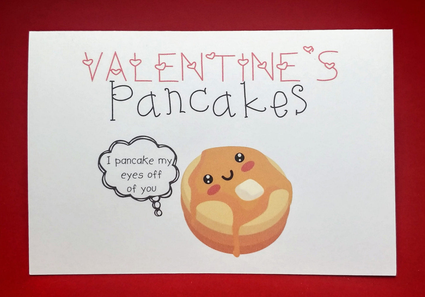 Sweet Valentine's Day Pancakes Card Couples Funny Gift | Cute Valentines Day Card