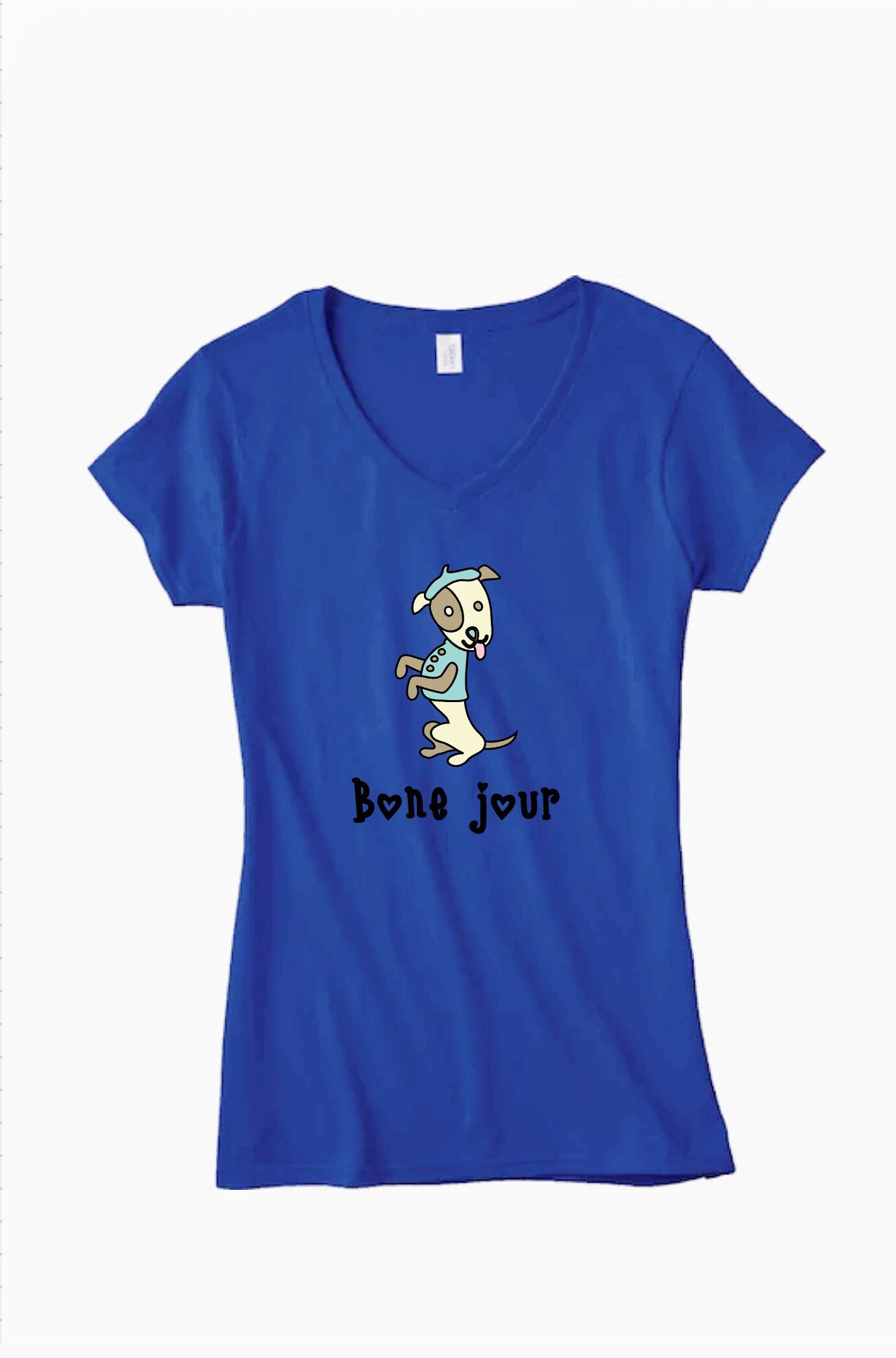 Cute Graphic Puppy Bone-Jour T-shirt