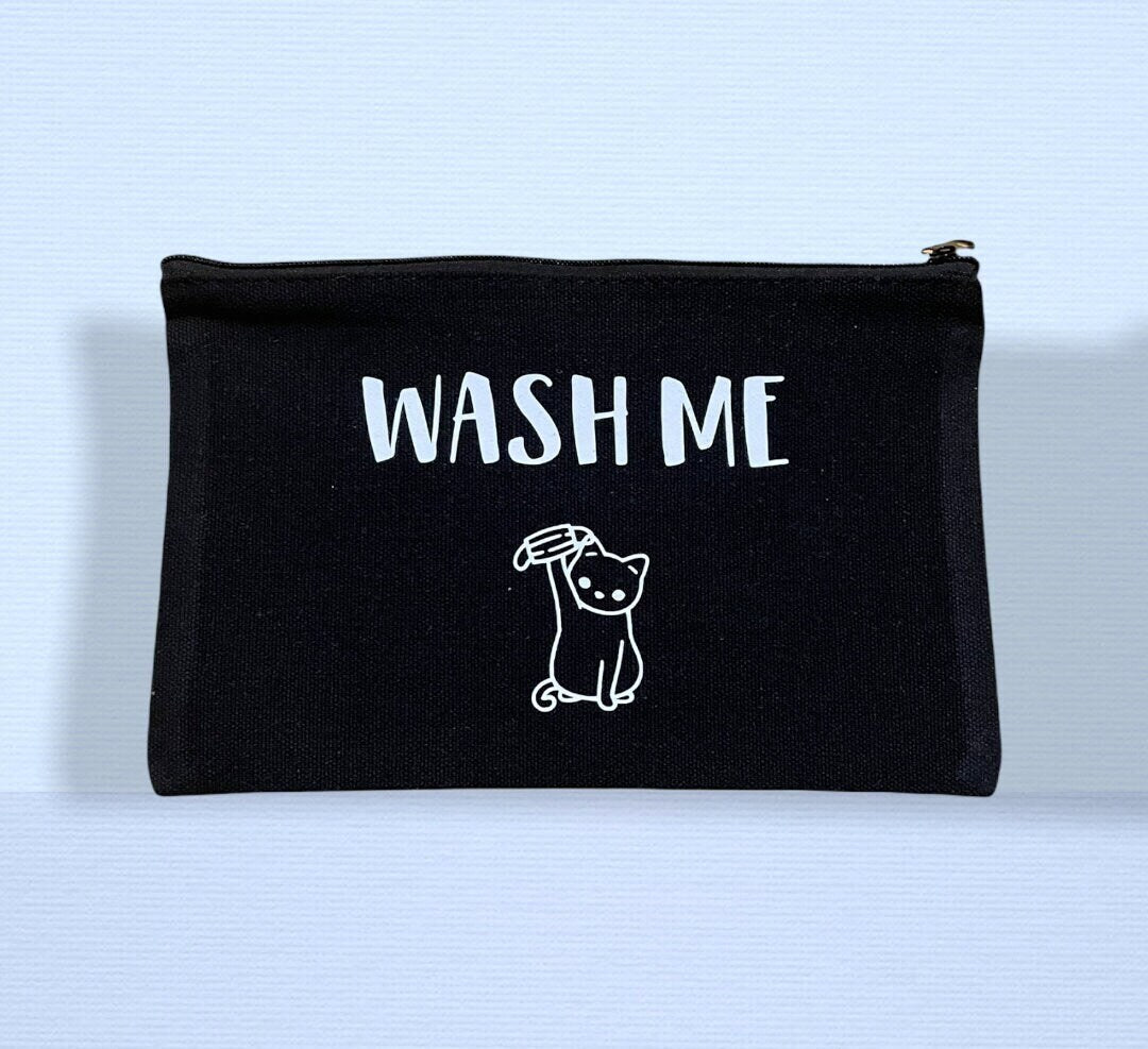 Anime Face Mask Storage Bag, Mask Bag Holder, Personalized Mask Storage Pouch,Christmas Gift for her, Washable, Cute Cat Accessories,