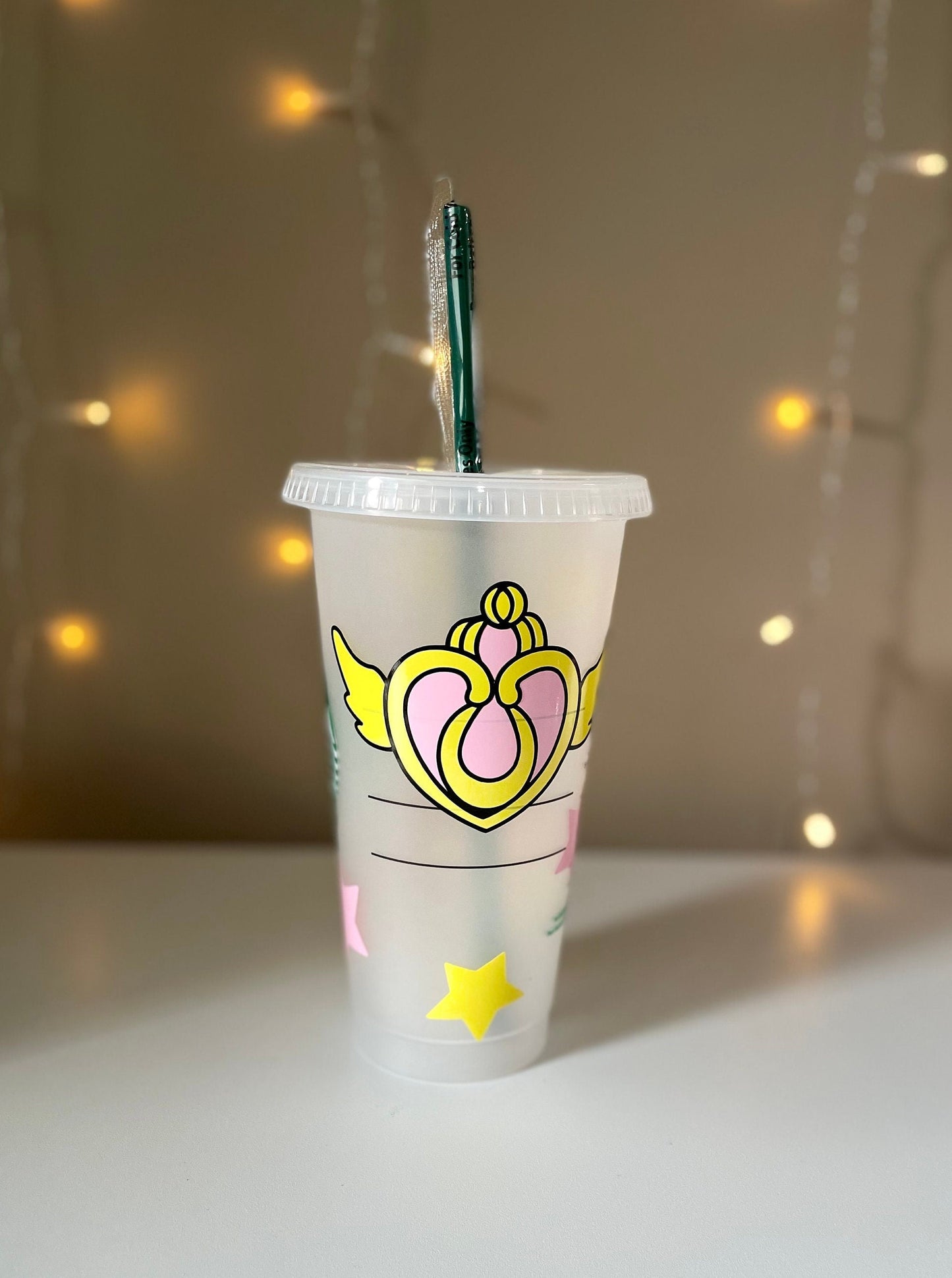 Sailor Moon Starbucks Cup Custom Starbucks Cold Cup Tumbler with Straw|24.oz Moonbucks Reusable Cup|Christmas Gift for her|Anime|Kawaii