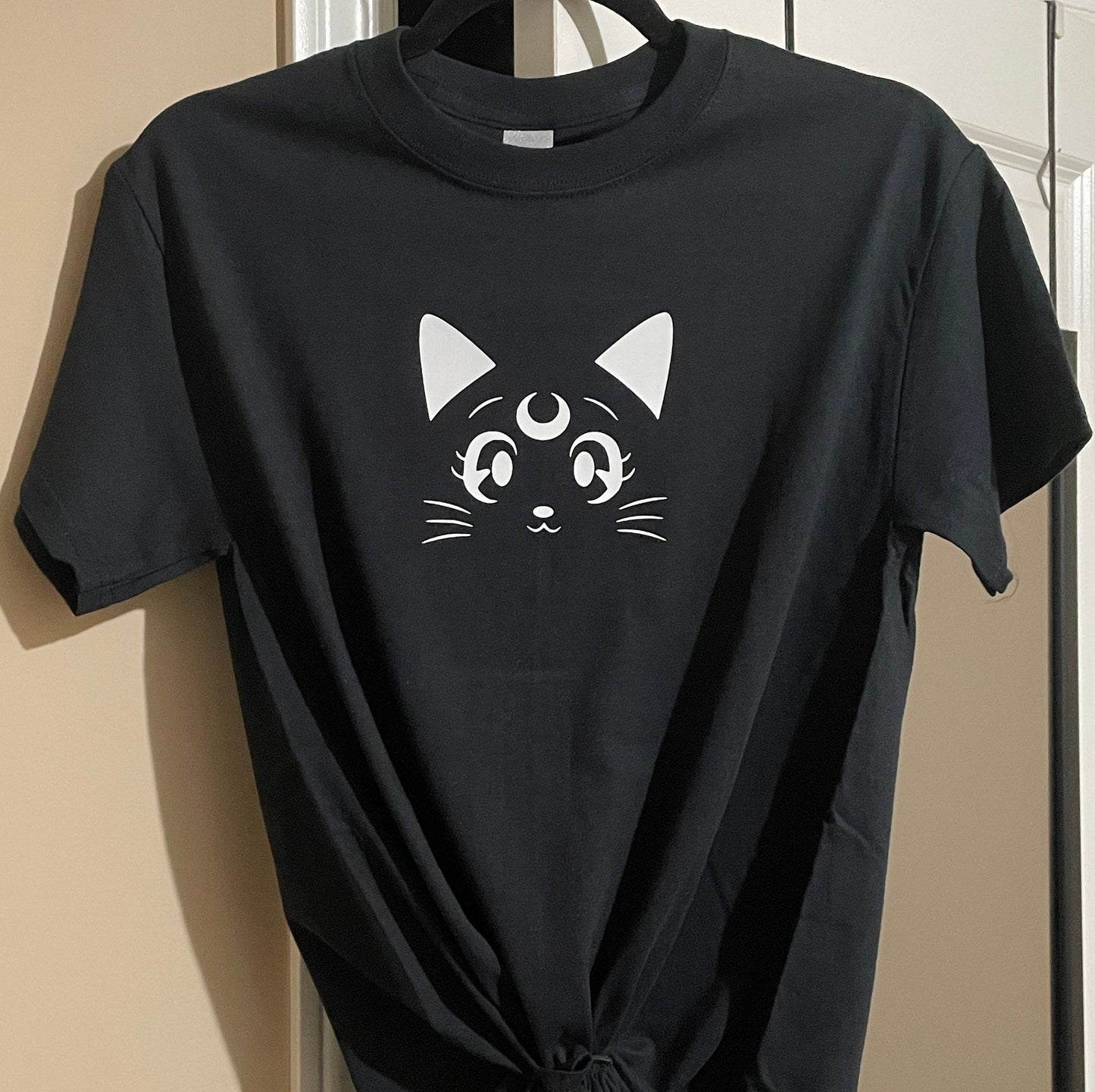 Sailor Moon Inspired Shirt | Cute Anime Shirt| Kawaii| Cat Shirt| Anime Cosplay| Magical Girl | Cotton Shirt |Gifts for Her | Luna