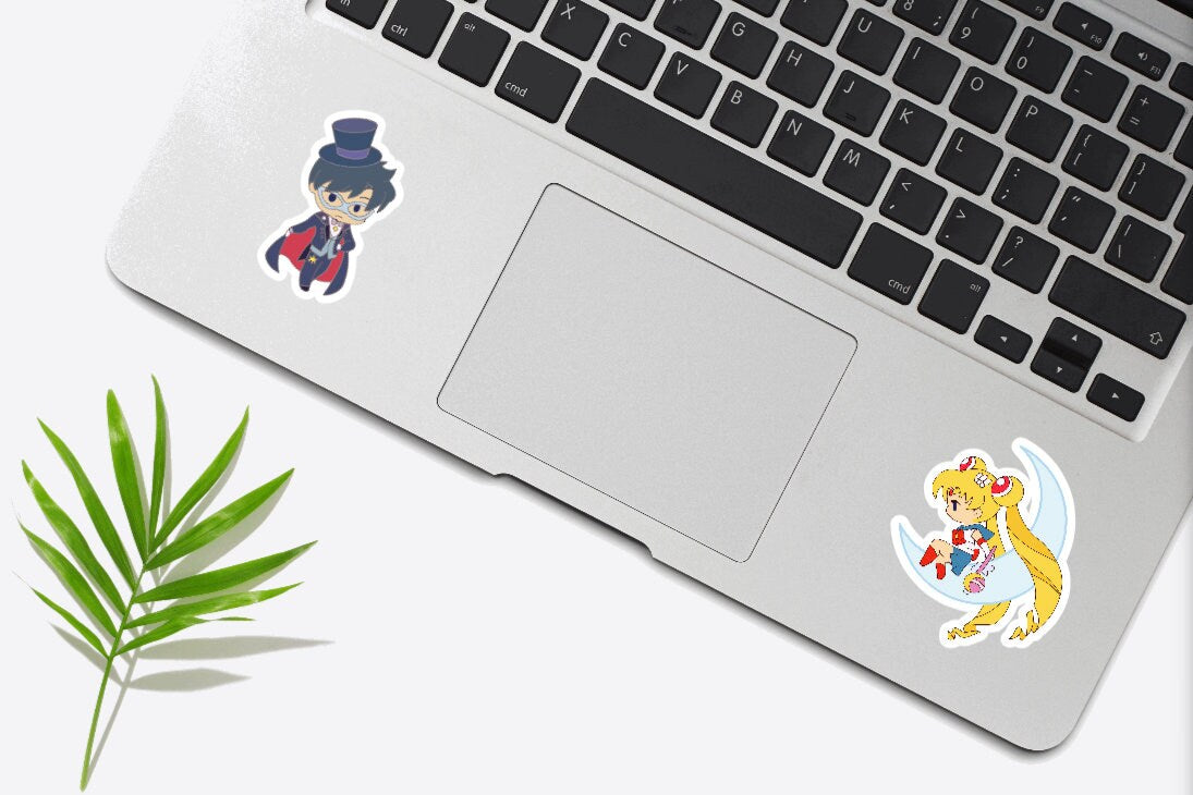 Sailor Moon Stickers Bundle 10 Pack Glossy Vinyl Decal Gifts for her | Kawaii Stickers | Sailor Scouts | Luna | Anime Stickers
