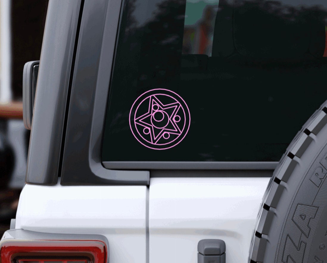 Sailor Moon Car Decals | Waterproof Car Accessories | Anime Gift for her