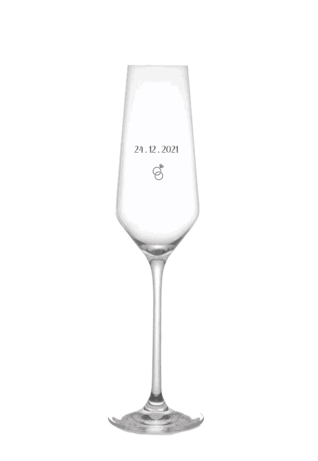 Personalized Champagne Flutes | Wedding Gift | Anniversary | Engagement Gift | Etched Glass | Gift for Her | Gift for Him | Couples Gifts