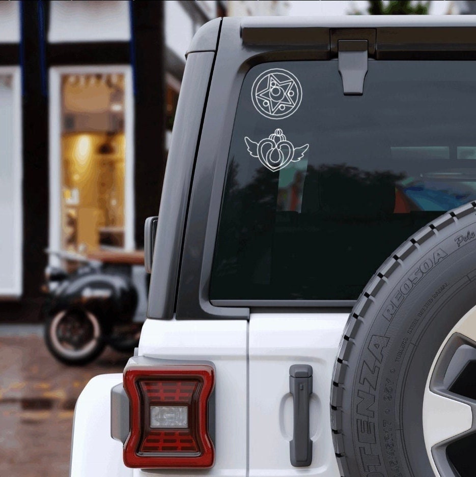 Sailor Moon Car Decals | Waterproof Car Accessories | Anime Gift for her