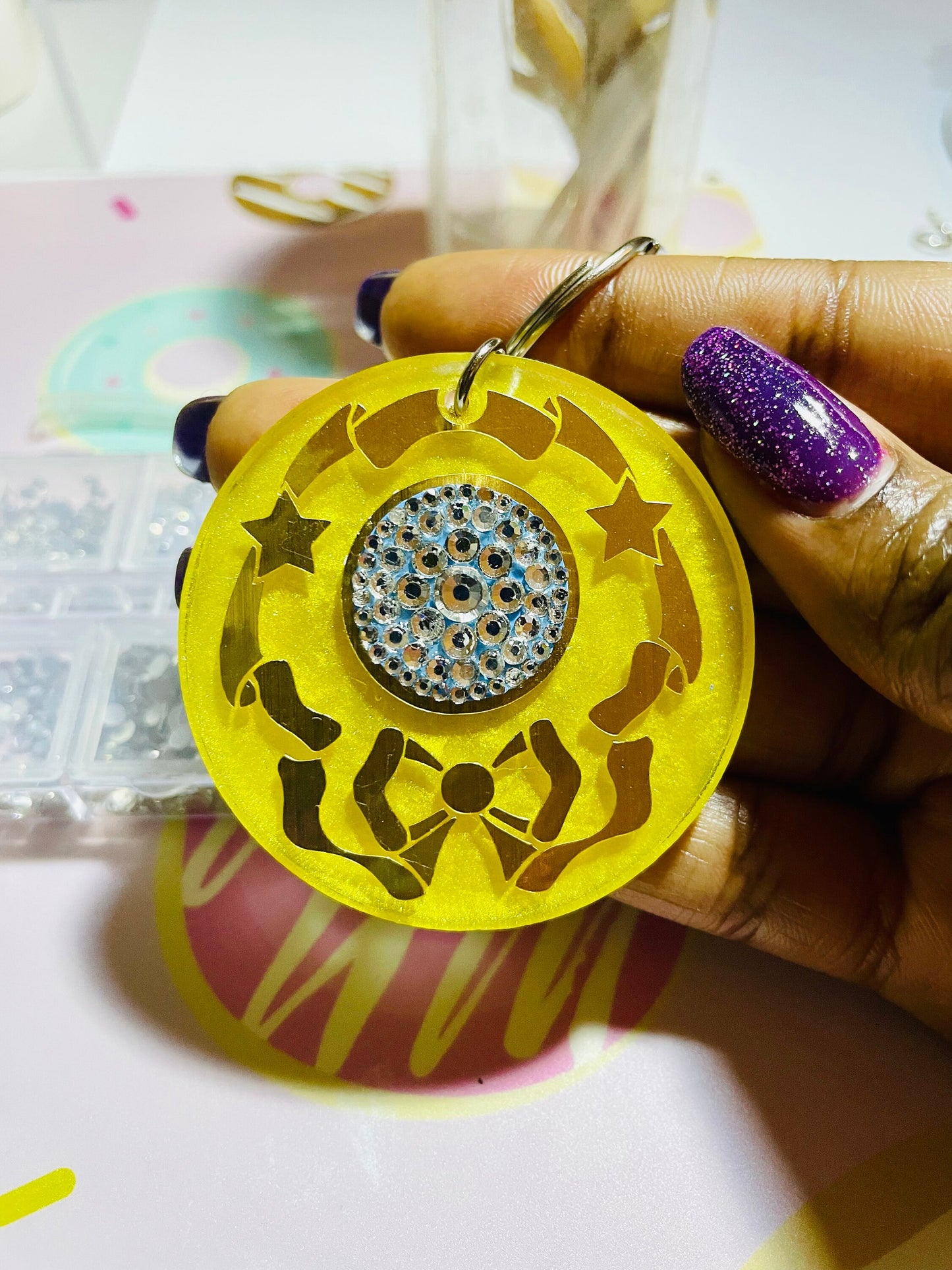 Sailor Moon Brooch Keychain, Acrylic Key Chain, Cute Anime Gifts for her, Kawaii Accessories & Charms