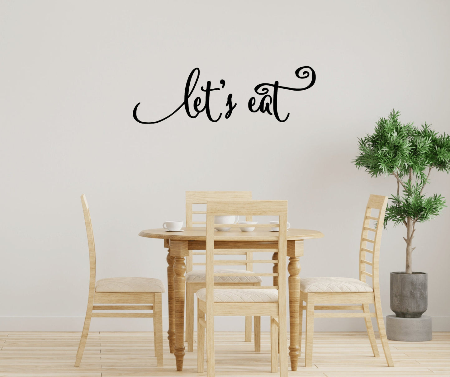 Let’s Eat Wall Decal, Home Decor for Kitchen Dining