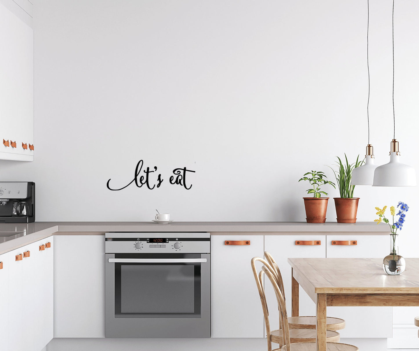 Let’s Eat Wall Decal, Home Decor for Kitchen Dining