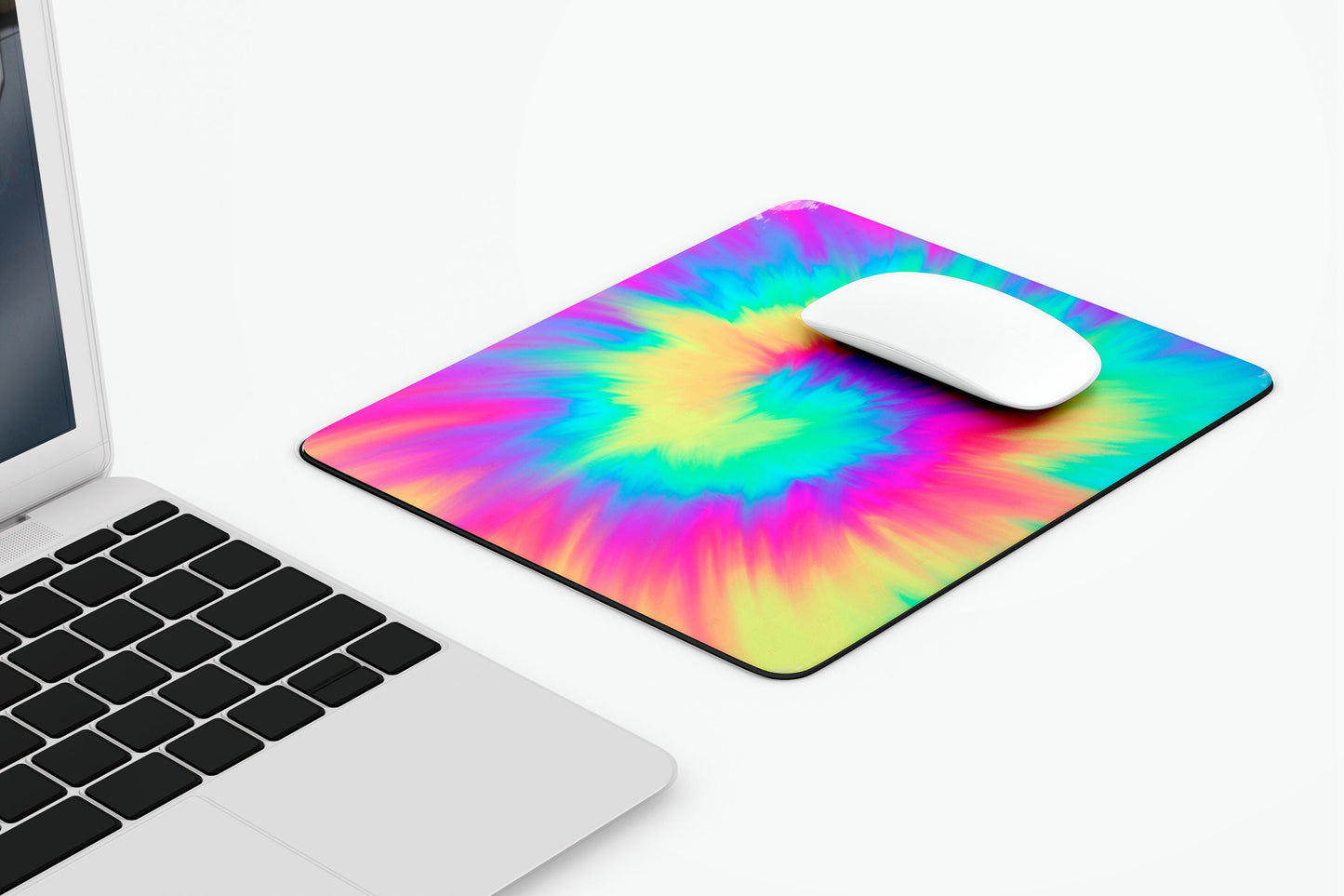 Tie Dye Mousepad, Cute, Hippie , Summer, Gamer Girl Accessories, Multi Colour Mouse Pad
