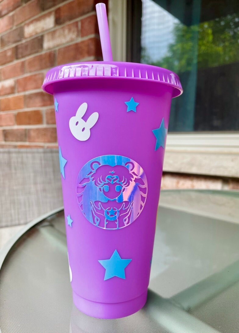 Sailor Moon Starbucks Cup Custom Starbucks Cold Cup Tumbler with