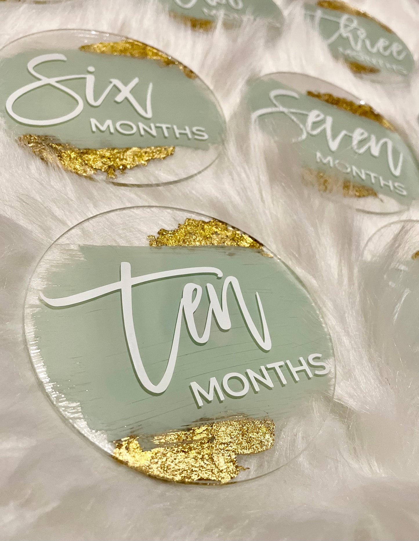 Baby Milestone Discs | Acrylic | Baby Shower Gift | Monthly Milestones | Hello I’m New | Newborn Baby Gift