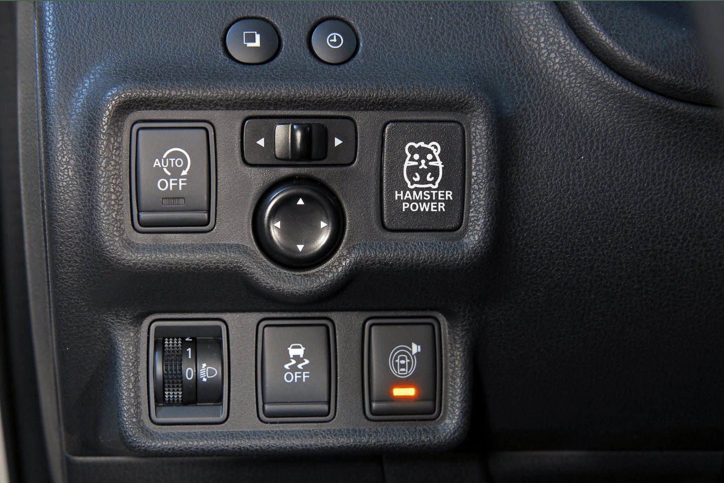 Hamster Power Button Car Decal | Universal Fits All Cars | Kawaii Blank Button Car Sticker
