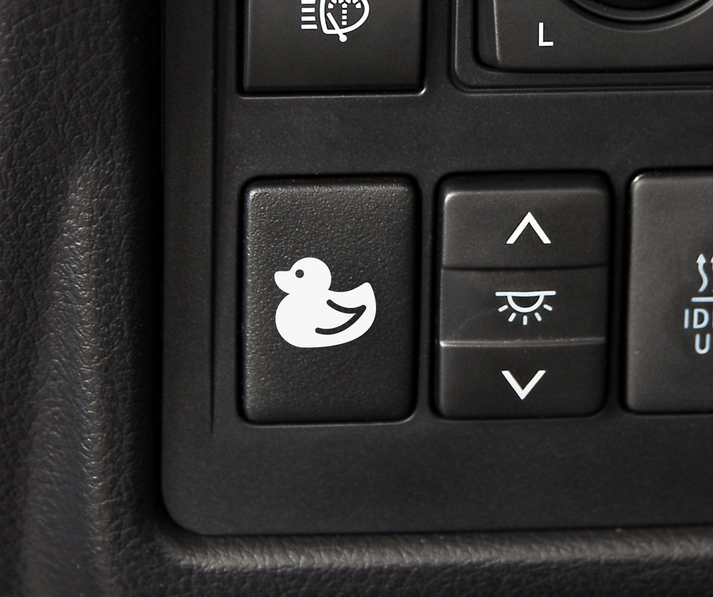 Rubber Ducky Button Car Decal | Universal Fits All Cars | Cute Duck| Blank Car Button Sticker