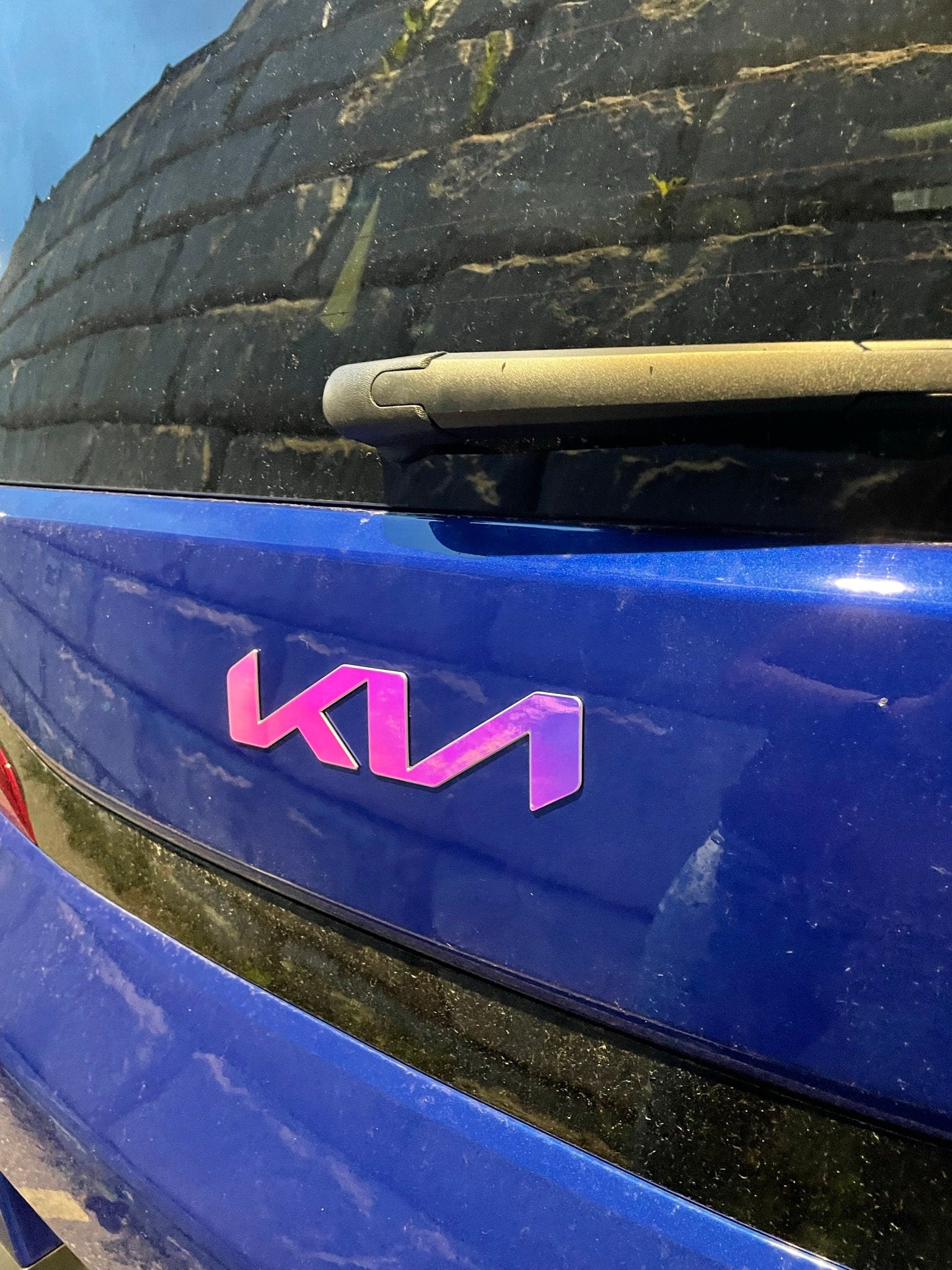 Emblem Overlay Set Front, Rear, & Steering Wheel – Satin Black | 2014-2016  Kia Forte Hatchback