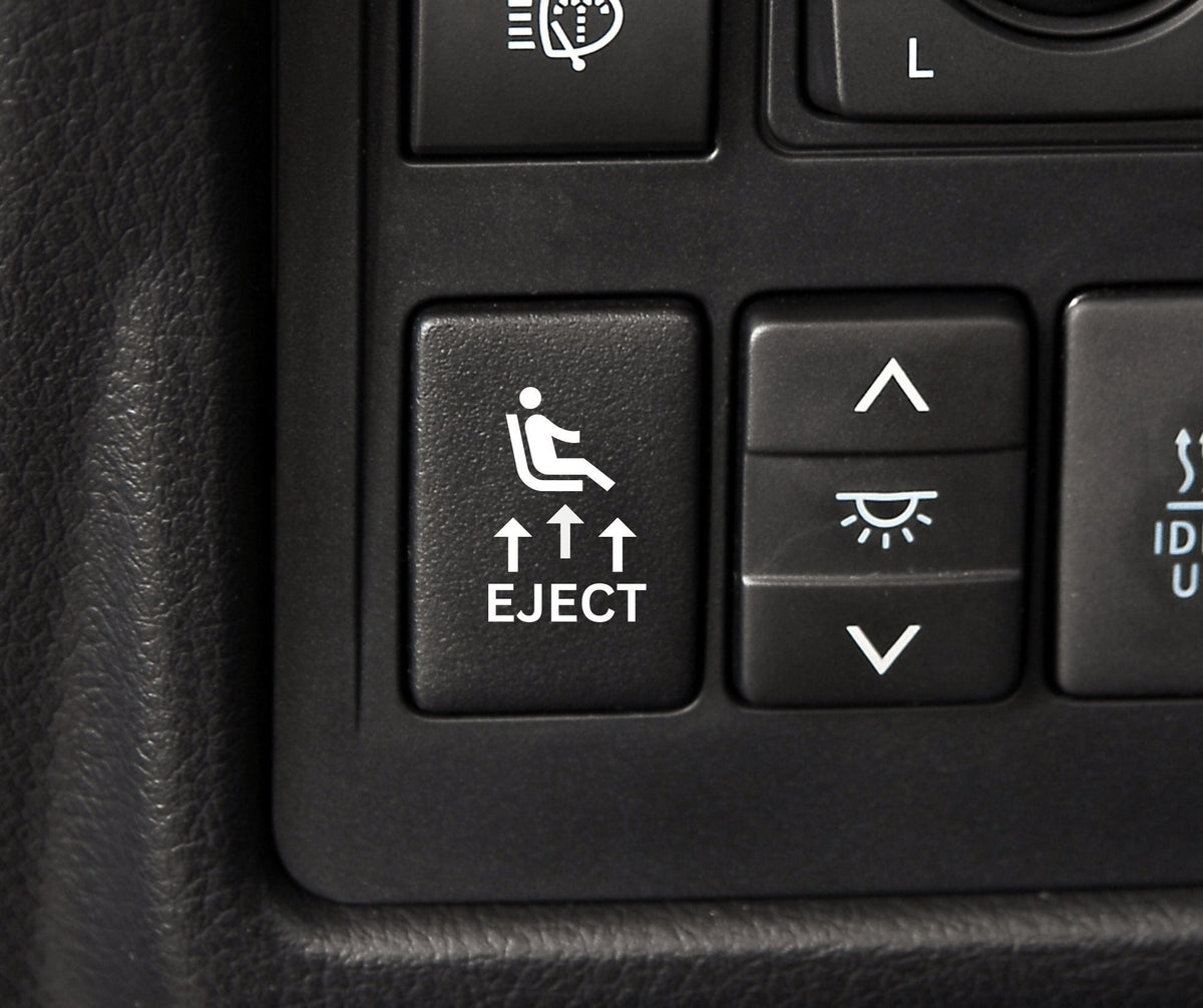 Ejector Button Sticker Eject Button Car Decal | Universal Fits All Cars | Eject Seat | Blank ...